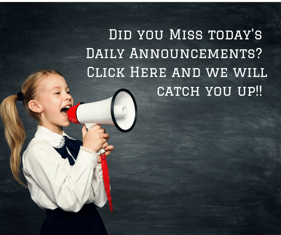 Daily Announcements Listed