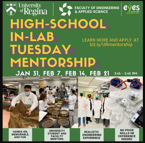 U of R High School In Lab Tuesday Mentorship Info